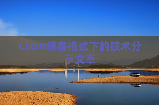 CSDN博客格式下的技术分享文章